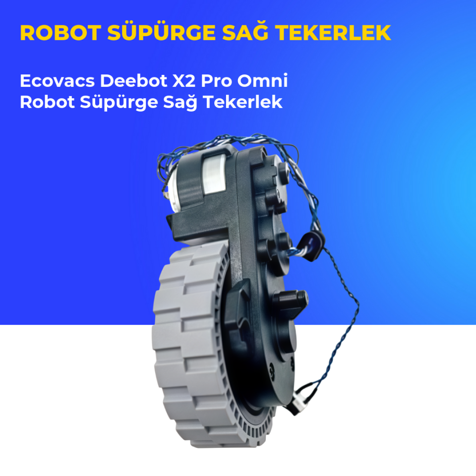 Ecovacs Deebot X2 Pro Omni Robot Süpürge Sağ Tekerlek