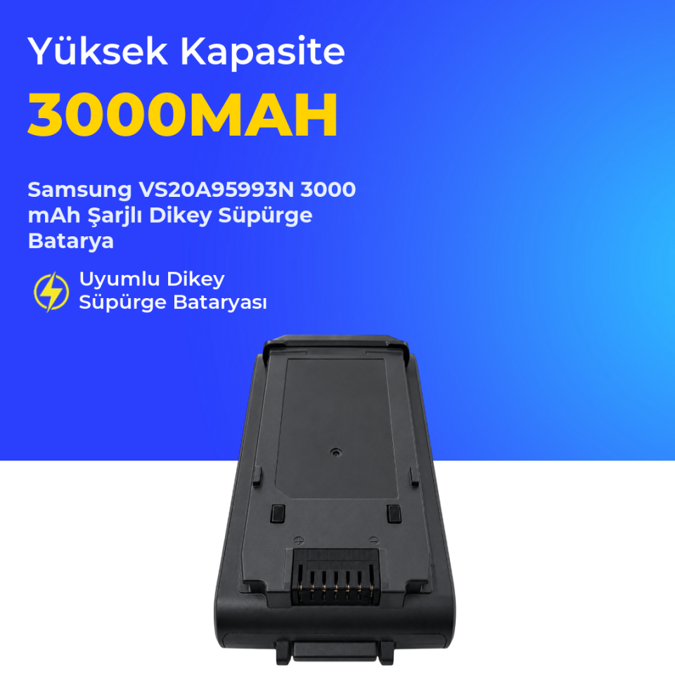 Samsung VS20A95993N 3000 Mah Şarjlı Dikey Süpürge Bataryası