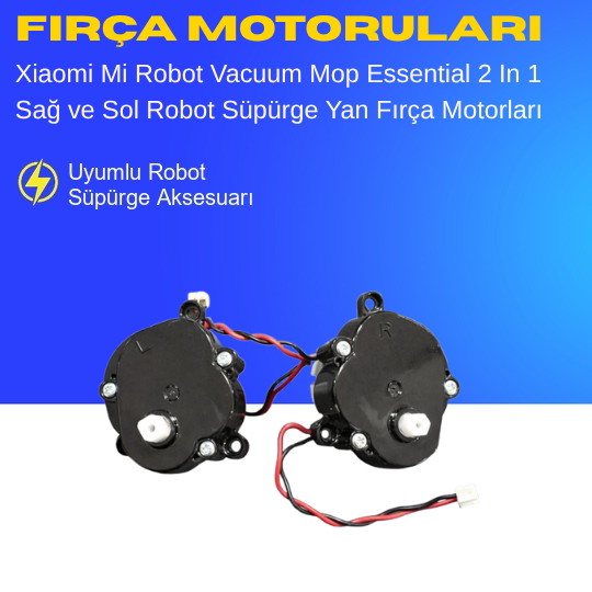 Xiaomi Mi Robot Vacuum Mop Essential 2 In 1 Akıllı Robot Süpürge Sağ Sol Fırça Motorları – Yedek Parça