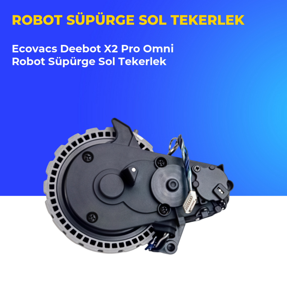 Ecovacs Deebot X2 Pro Omni Robot Süpürge Sol Tekerlek