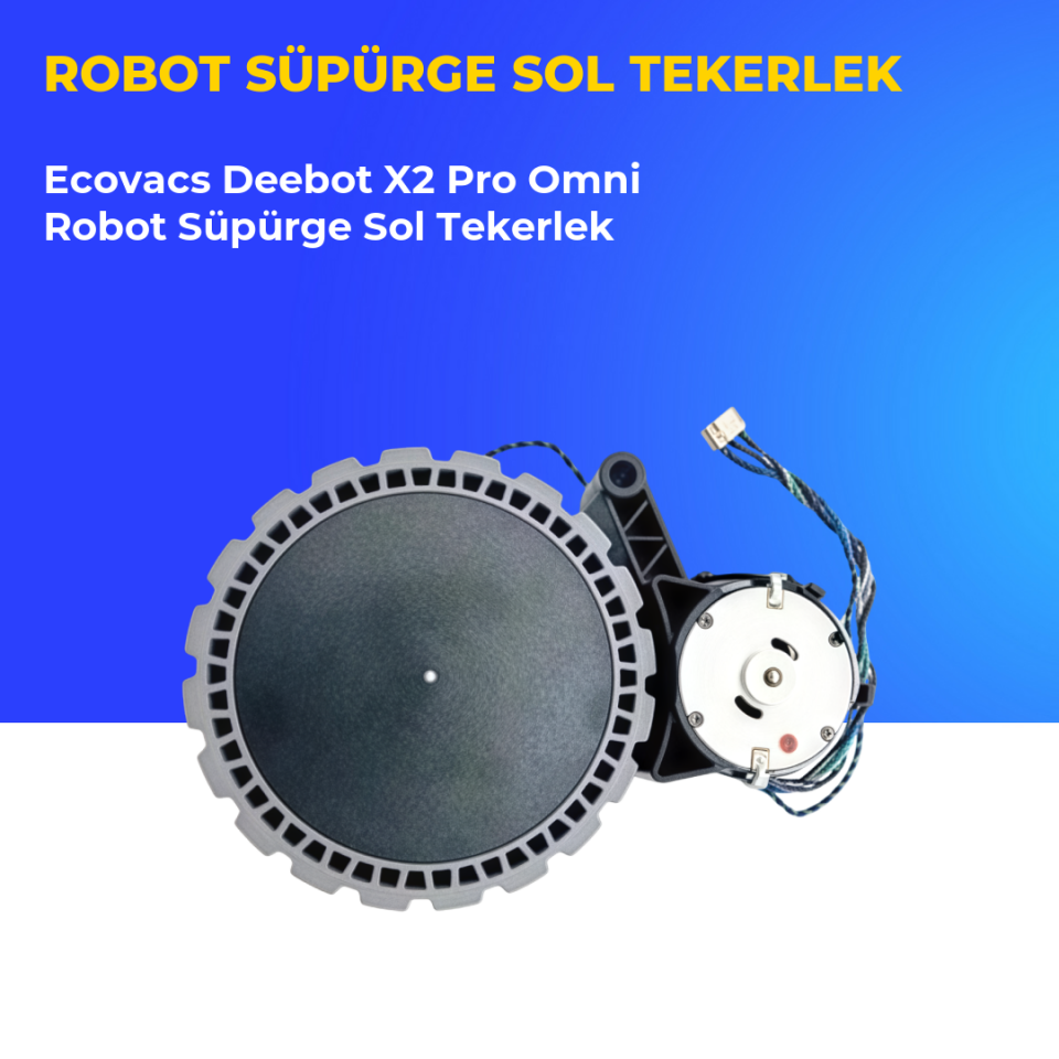 Ecovacs Deebot X2 Pro Omni Robot Süpürge Sol Tekerlek