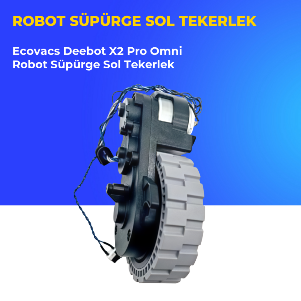 Ecovacs Deebot X2 Pro Omni Robot Süpürge Sol Tekerlek