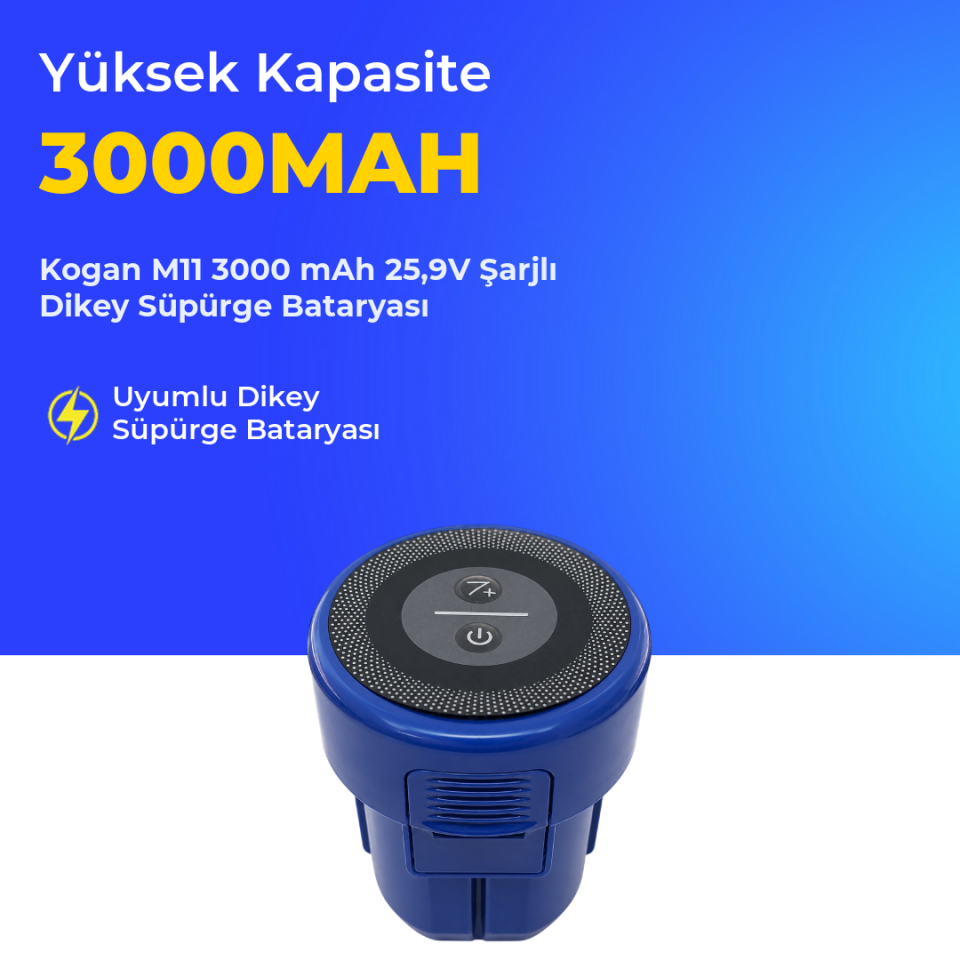 Kogan M11 3000 Mah Şarjlı Dikey Süpürge Bataryası