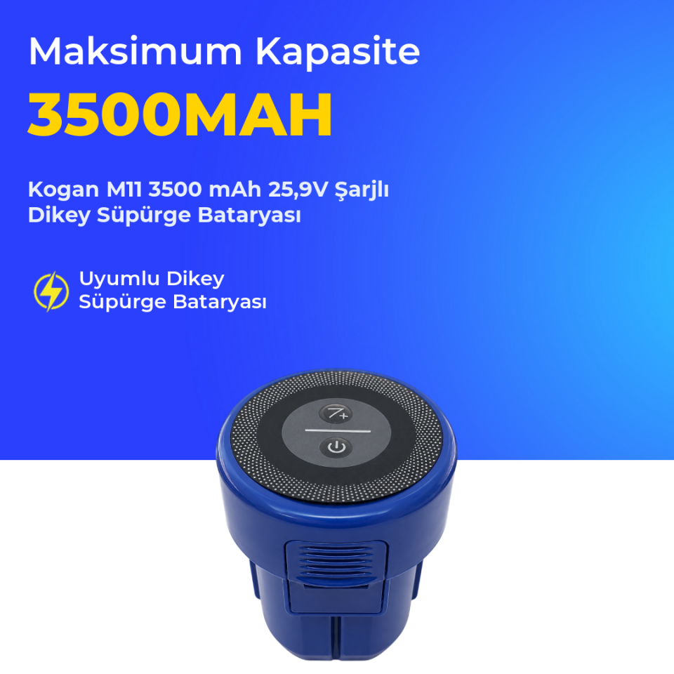 Kogan M11 3500 Mah Şarjlı Dikey Süpürge Bataryası