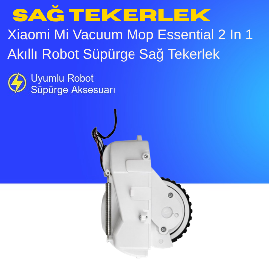 Xiaomi Mi Robot Vacuum Mop Essential 2 In 1 Akıllı Robot Süpürge Sağ Tekerlek Aksesuarları – Yedek Parça