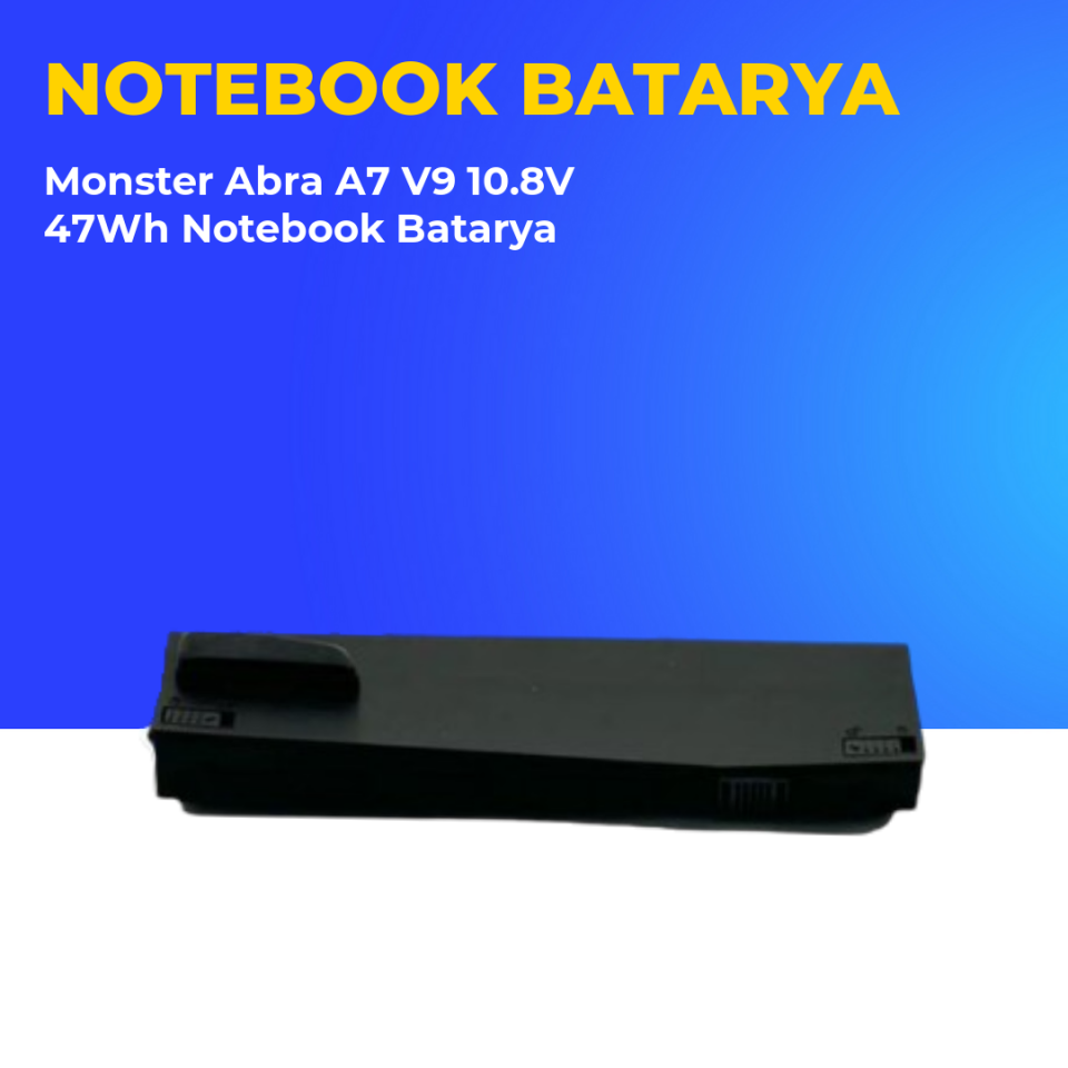 Monster Abra A7 V9 10.8V 47Wh Notebook Batarya
