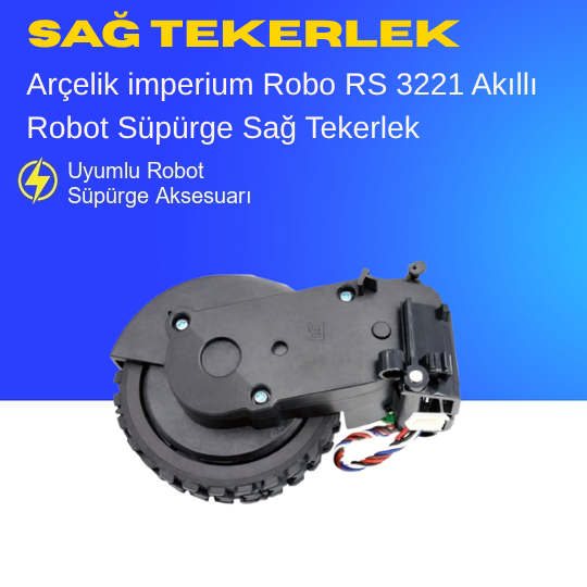 Arçelik Imperium Robo Rs 3221 Akıllı Robot Süpürge Sağ Tekerlek Aksesuarları – Yedek Parça
