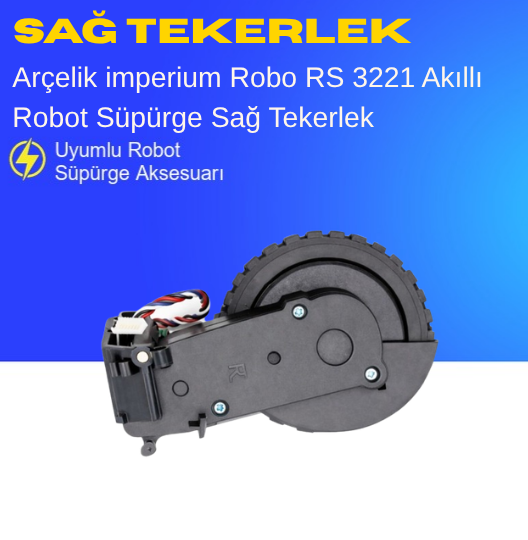 Arçelik Imperium Robo Rs 3221 Akıllı Robot Süpürge Sağ Tekerlek Aksesuarları – Yedek Parça