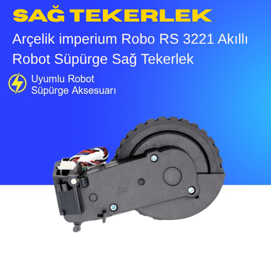 Arçelik Imperium Robo Rs 3221 Akıllı Robot Süpürge Sağ Tekerlek Aksesuarları – Yedek Parça
