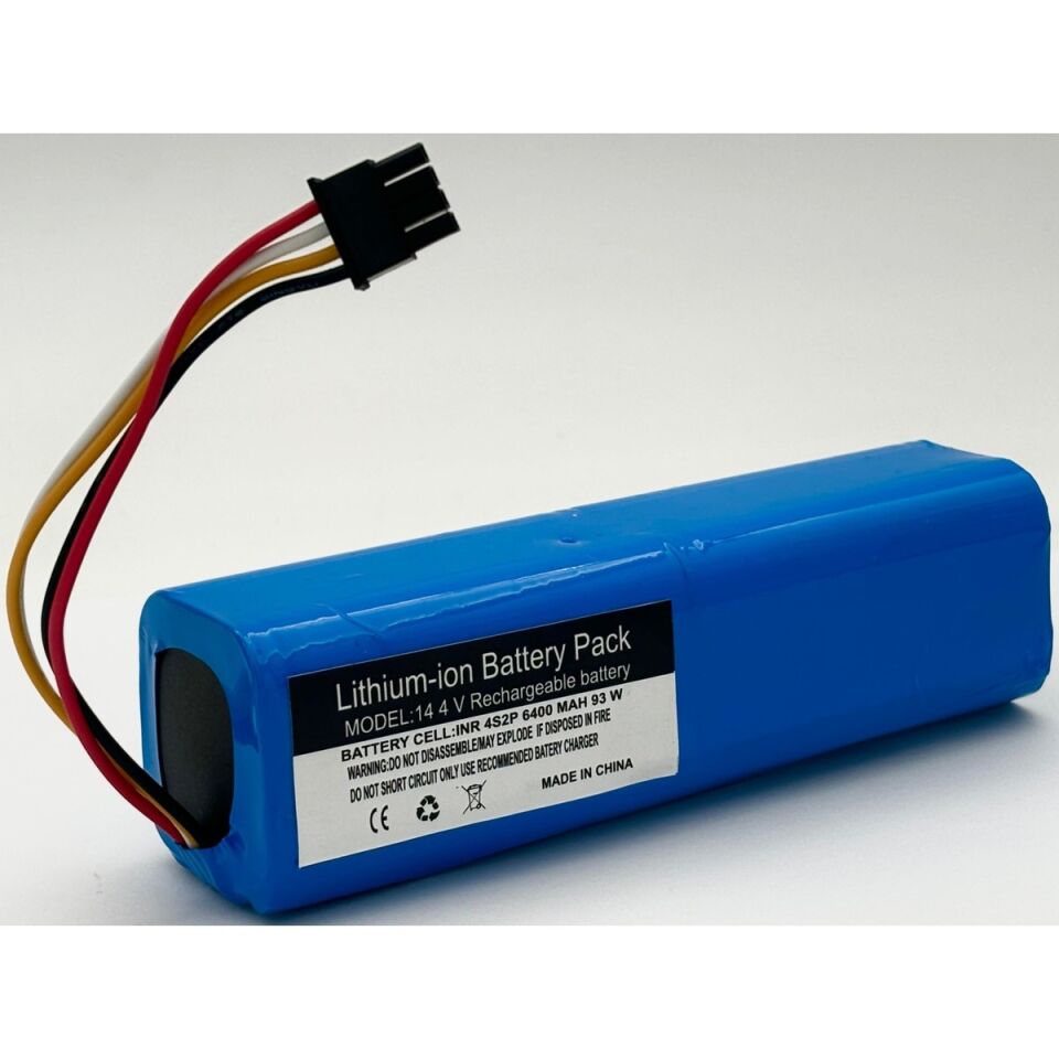 Xiaomi Mop 2 Pro + STYTJ02ZHM Robot Süpürge 6400 mAh 14.4 V Yanmaz Batarya – Orjinal Uyumlu Uzun Ömürlü, Yüksek Performans Pil