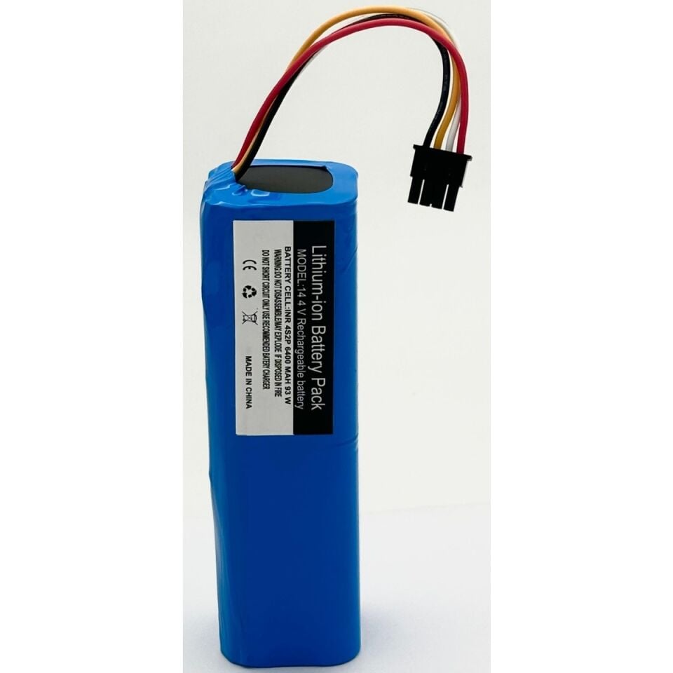 Xiaomi Mop 2 Pro + STYTJ02ZHM Robot Süpürge 6400 mAh 14.4 V Yanmaz Batarya – Orjinal Uyumlu Uzun Ömürlü, Yüksek Performans Pil