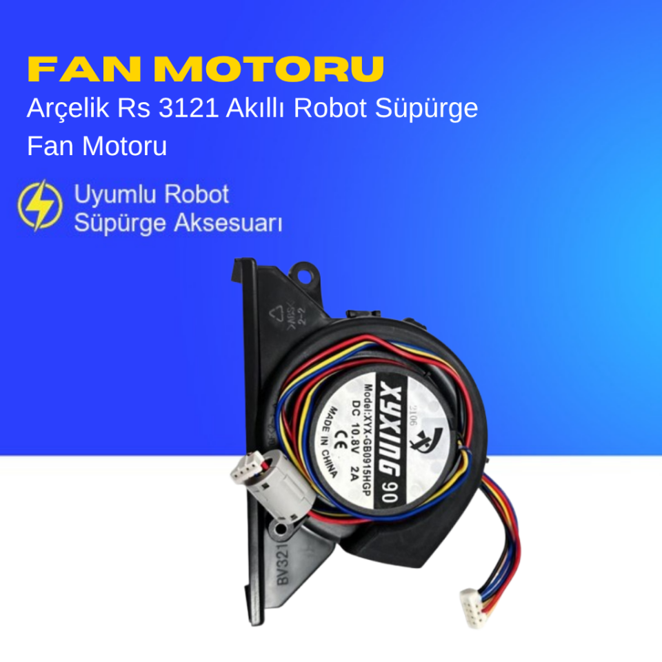Arçelik Rs 3121 Akıllı Robot Süpürge Fan Motoru Aksesuarları – Yedek Parça