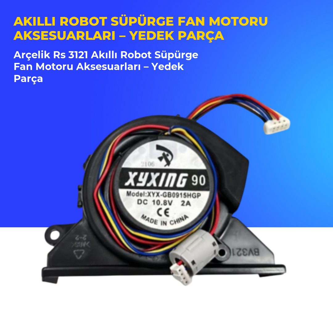 Arçelik Rs 3121 Akıllı Robot Süpürge Fan Motoru Aksesuarları – Yedek Parça