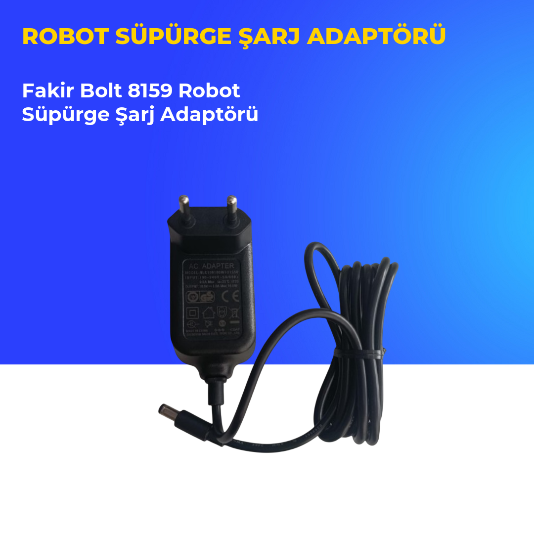 Fakir Bolt 8159 Robot Süpürge Şarj Adaptörü