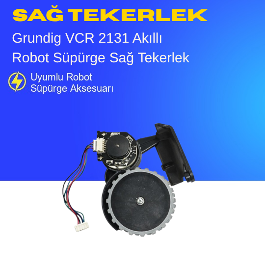 Grundig Vcr 2131 Akıllı Robot Süpürge Sağ Tekerlek Aksesuarları – Yedek Parça