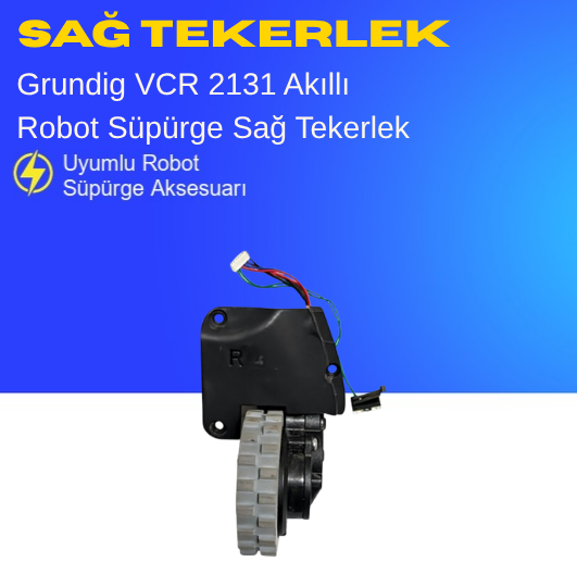 Grundig Vcr 2131 Akıllı Robot Süpürge Sağ Tekerlek Aksesuarları – Yedek Parça