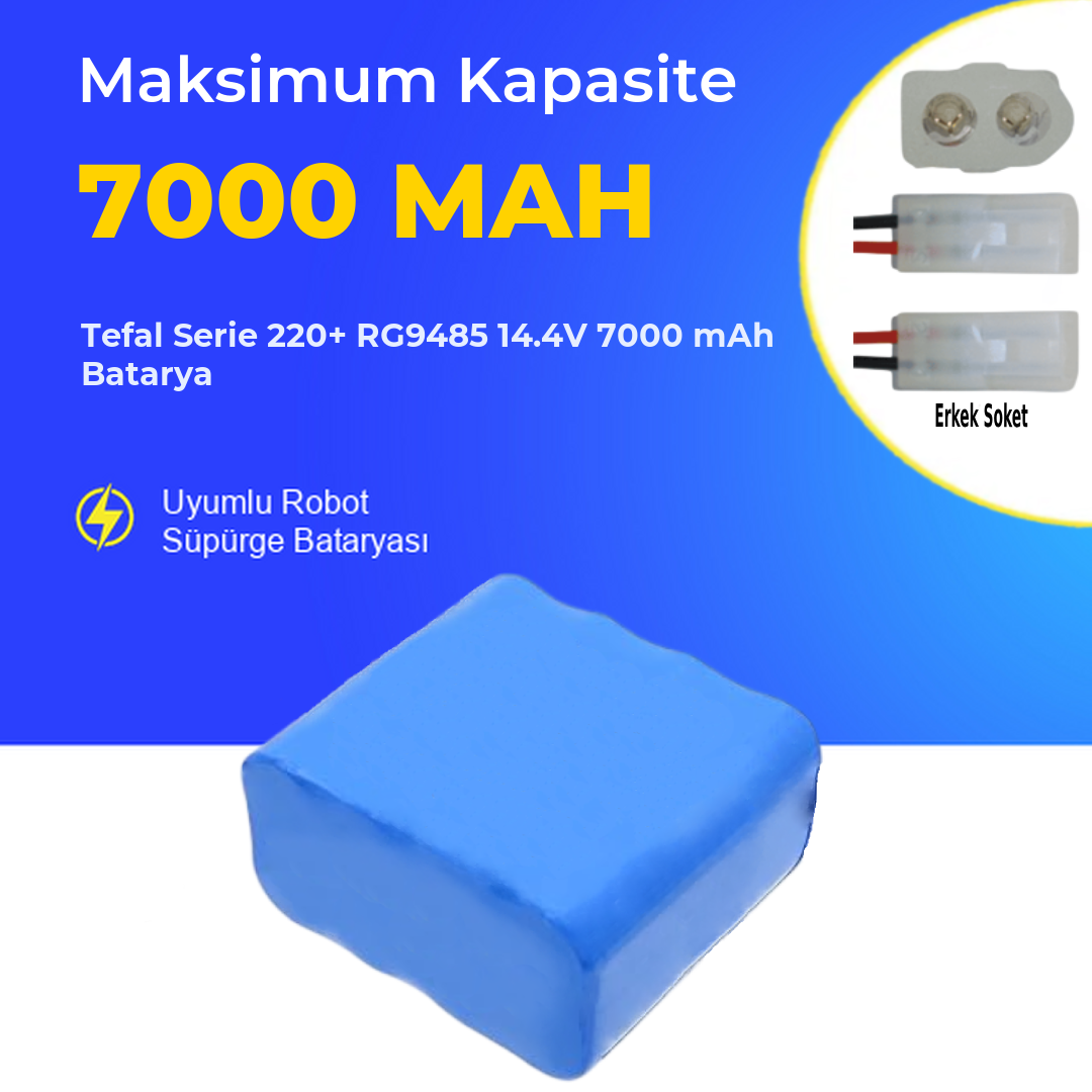 Tefal Serie 220+ RG9485 14.4V 7000 mAh Batarya