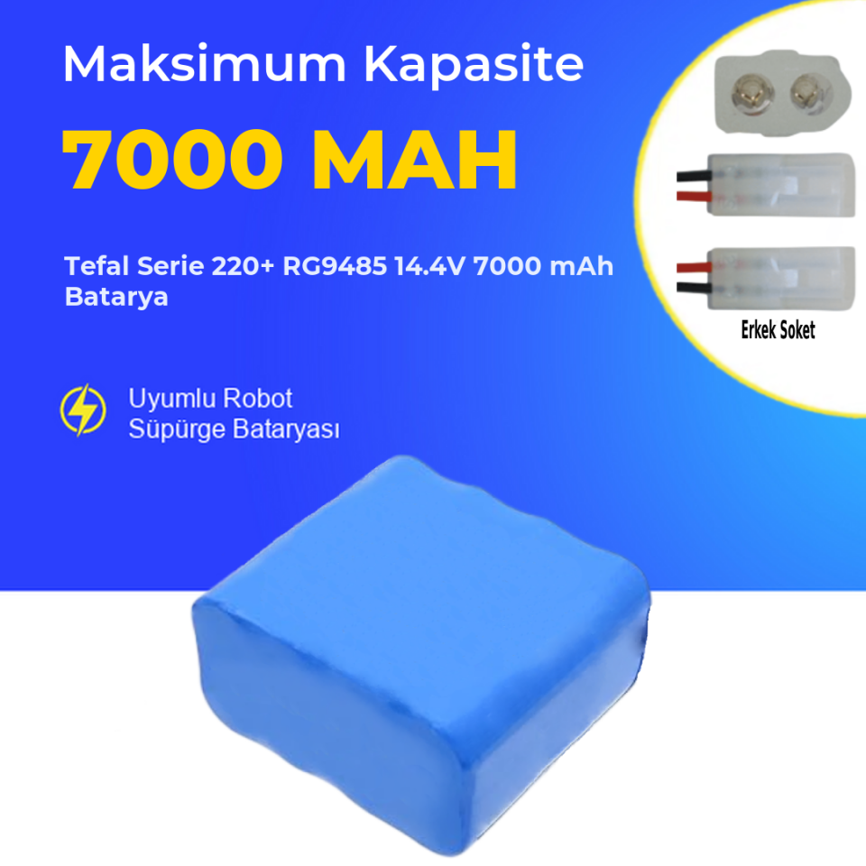 Tefal Serie 220+ RG9485 14.4V 7000 mAh Batarya