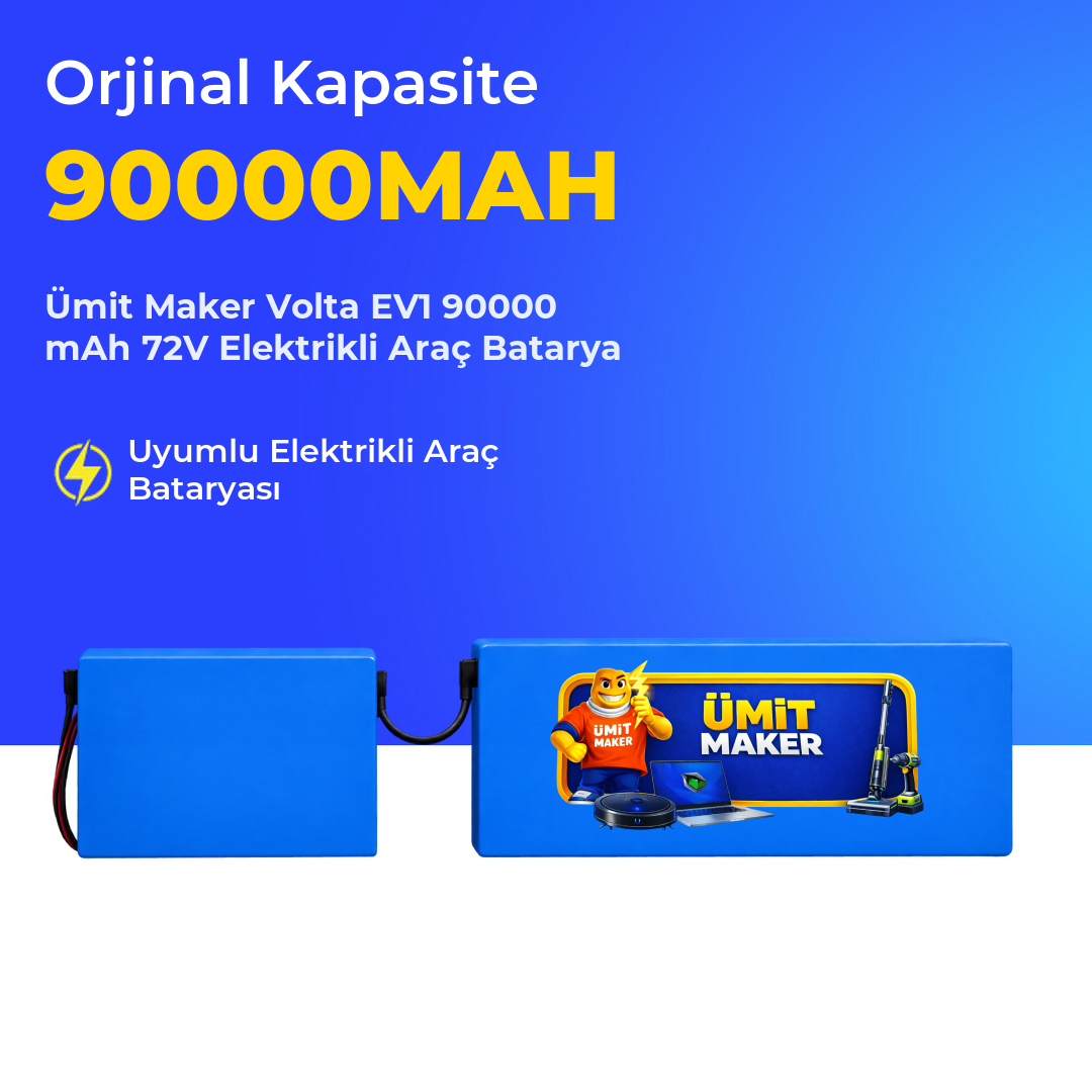 Volta EV1 90000 mAh 72V Elektrikli Araç Batarya