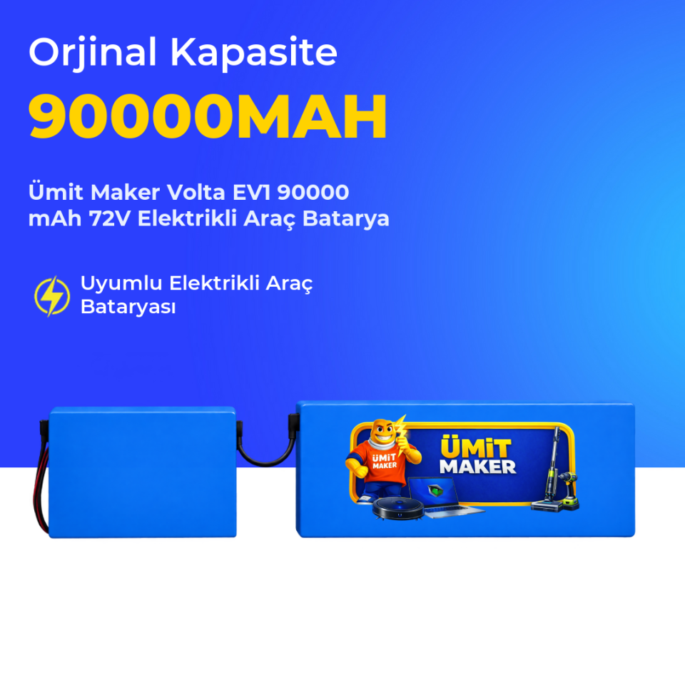 Volta EV1 90000 mAh 72V Elektrikli Araç Batarya