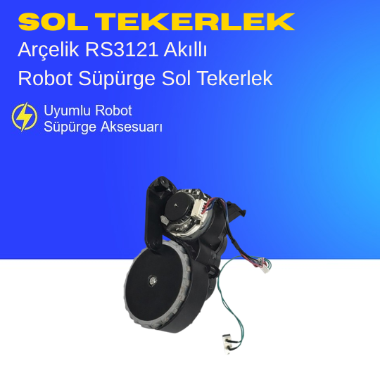 Grundig Vcr 2131 Akıllı Robot Süpürge Sol Tekerlek Aksesuarları – Yedek Parça