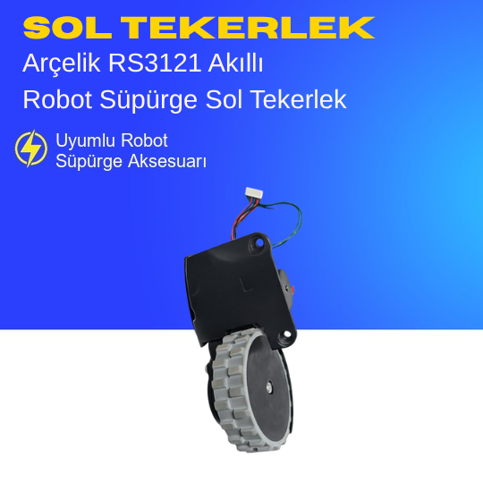 Grundig Vcr 2131 Akıllı Robot Süpürge Sol Tekerlek Aksesuarları – Yedek Parça