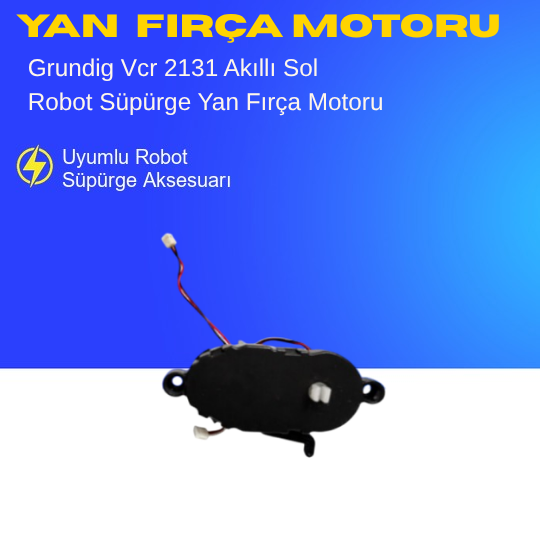 Grundig Vcr 2131 Akıllı Robot Süpürge Sol Yan Fırça Motoru Aksesuarları – Yedek Parça
