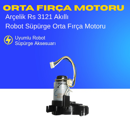 Arçelik Rs 3121 Akıllı Robot Süpürge Orta Fırça Motoru Aksesuarları – Yedek Parça