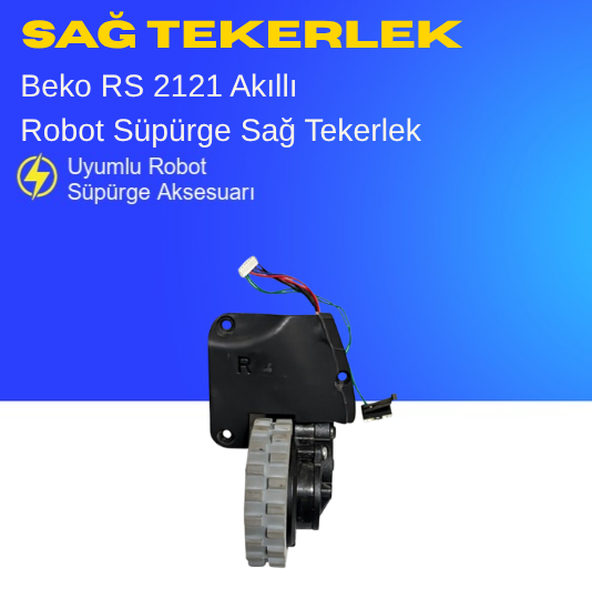 Beko Rs 2121 Akıllı Robot Süpürge Sağ Tekerlek Aksesuarları – Yedek Parça