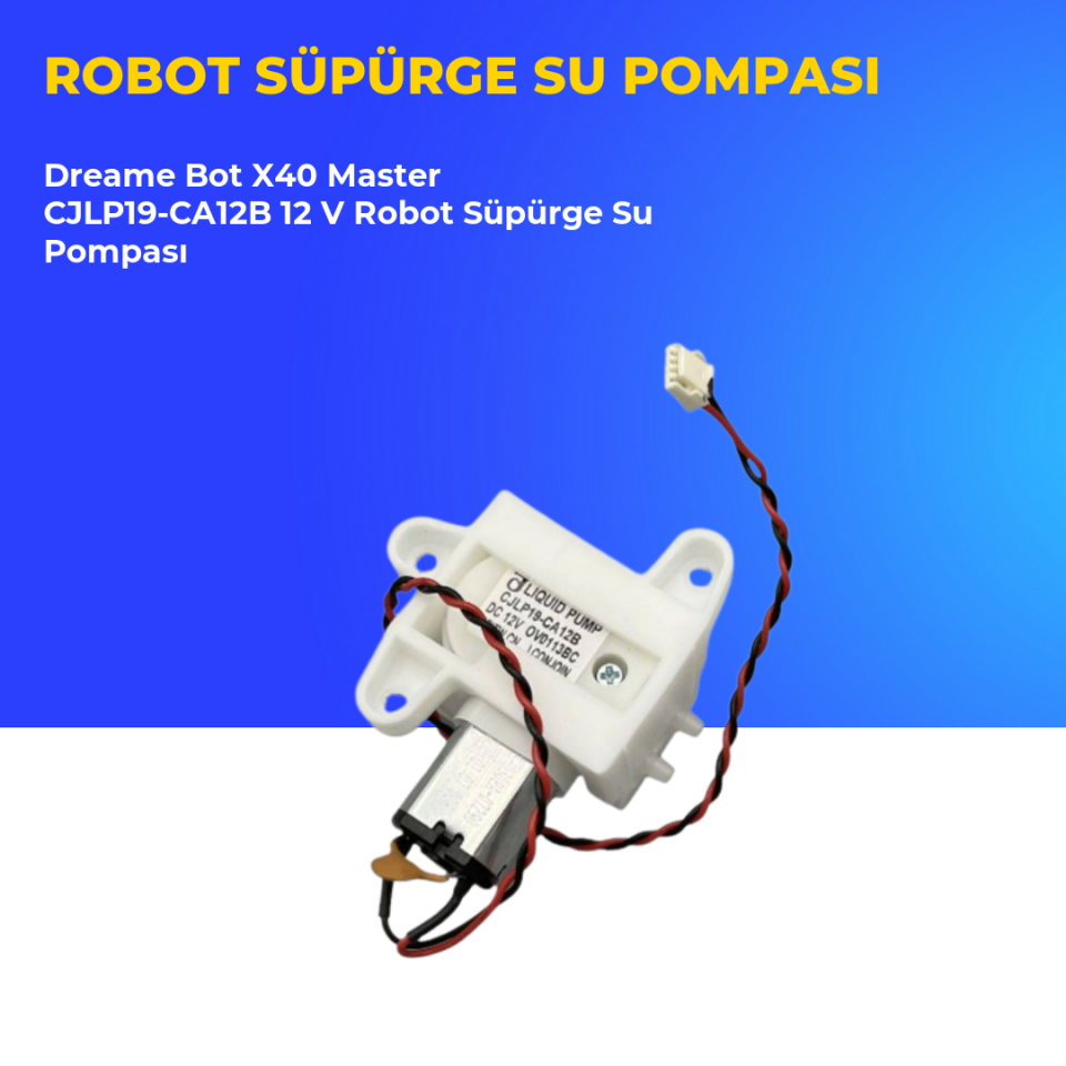 Dreame Bot X40 Master CJLP19-CA12B 12 V Robot Süpürge Su Pompası