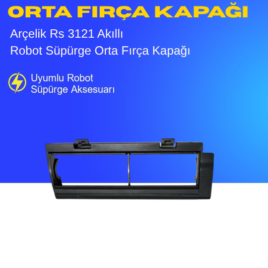 Arçelik Rs 3121 Akıllı Robot Süpürge Orta Fırça Kapağı Aksesuarları – Yedek Parça