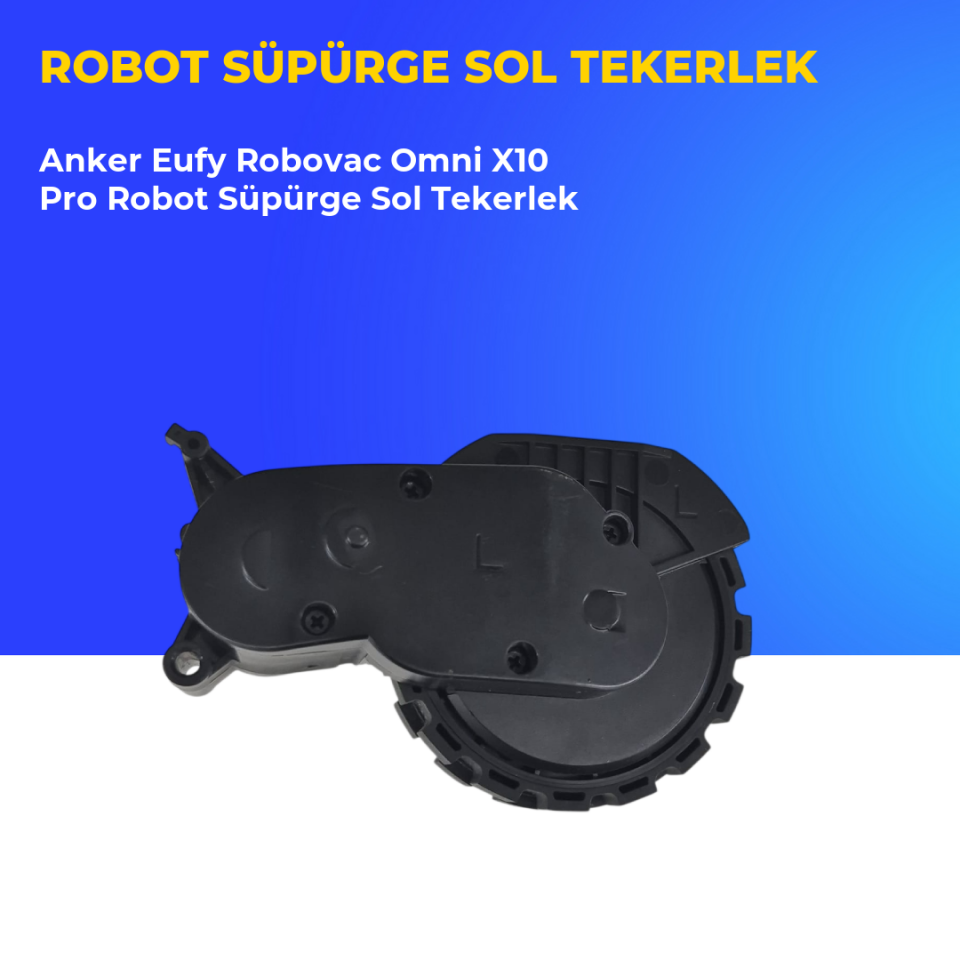 Anker Eufy Robovac Omni X10 Pro Robot Süpürge Sol Tekerlek