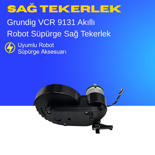 Grundig Vcr 9131 Akıllı Robot Süpürge Sağ Tekerlek Aksesuarları – Yedek Parça