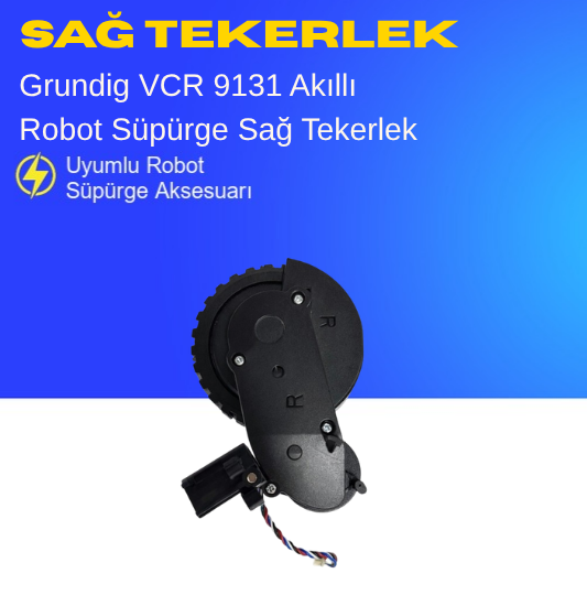 Grundig Vcr 9131 Akıllı Robot Süpürge Sağ Tekerlek Aksesuarları – Yedek Parça
