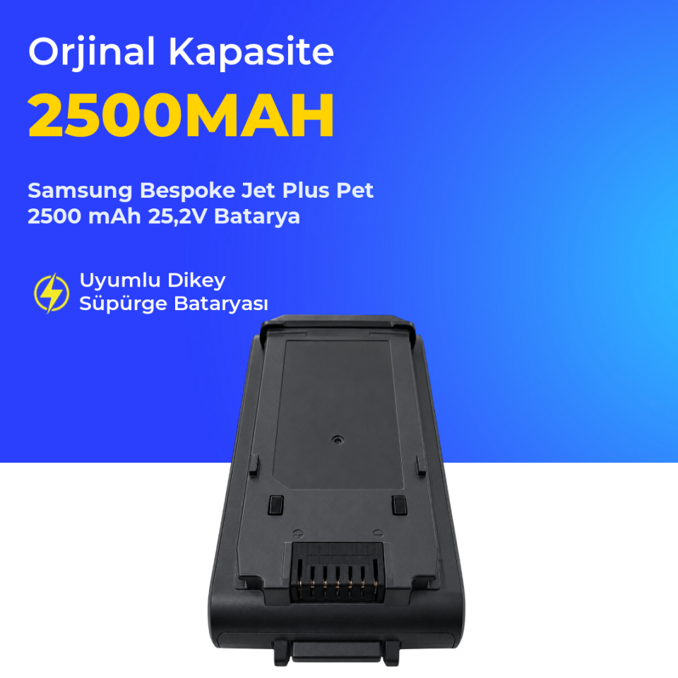Samsung Bespoke Jet Plus Pet 2500 mAh 25,2V Batarya