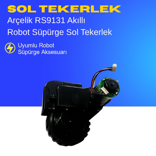 Arçelik Rs 9131 Akıllı Robot Süpürge Sol Tekerlek Aksesuarları – Yedek Parça