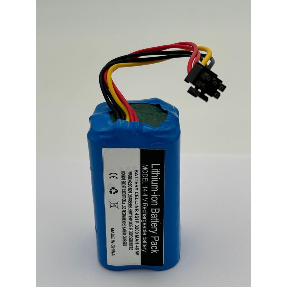 360 S10  Robot Süpürge 3200 mAh 14.4 V  Batarya – Orjinal Uyumlu Uzun Ömürlü, Yüksek Performans Pil
