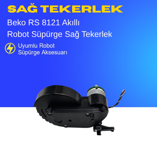 Beko Rs 8121 Akıllı Robot Süpürge Sağ Tekerlek Aksesuarları – Yedek Parça