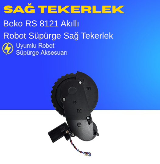 Beko Rs 8121 Akıllı Robot Süpürge Sağ Tekerlek Aksesuarları – Yedek Parça