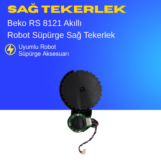 Beko Rs 8121 Akıllı Robot Süpürge Sağ Tekerlek Aksesuarları – Yedek Parça
