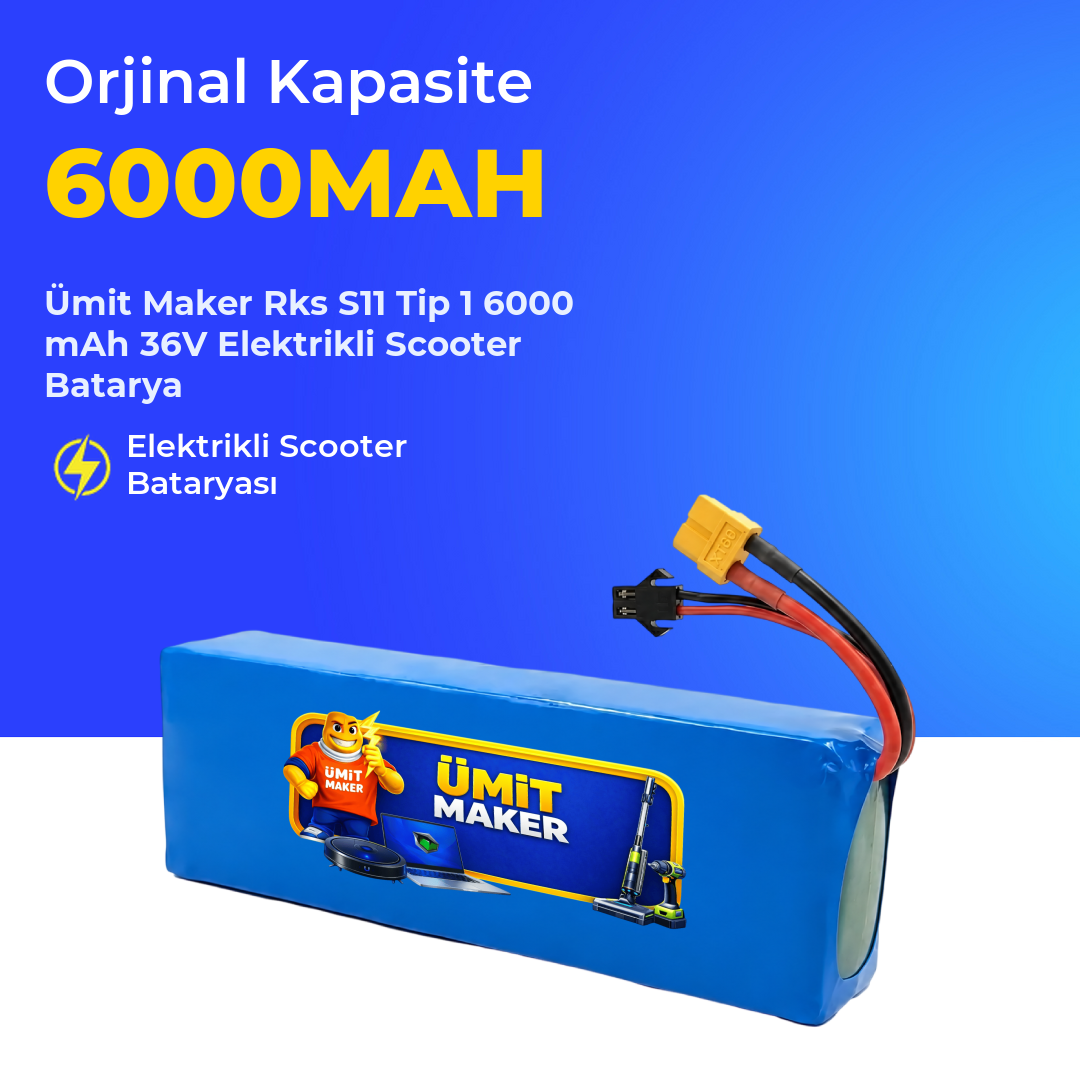 Rks S11 Tip 1 6000 mAh 36V Elektrikli Scooter Batarya