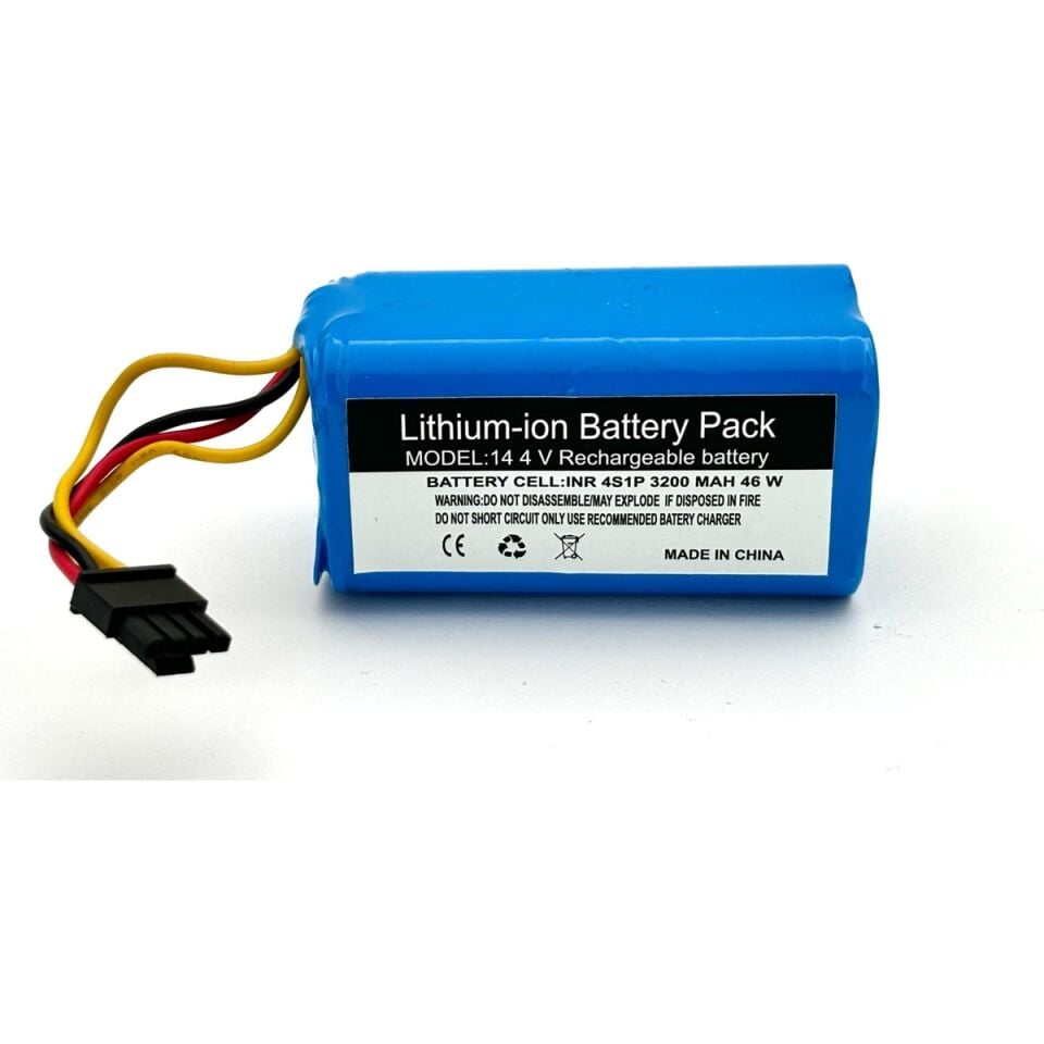 360 C50  Robot Süpürge 3200 mAh 14.4 V  Batarya – Orjinal Uyumlu Uzun Ömürlü, Yüksek Performans Pil