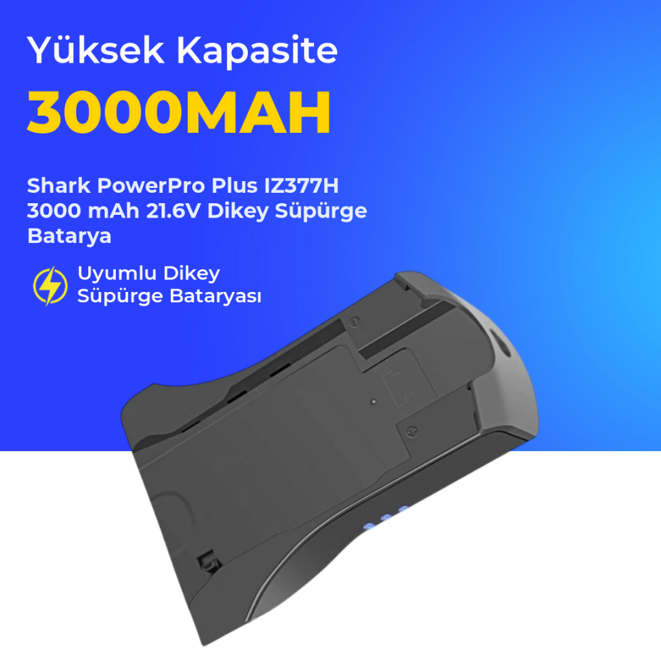 Shark PowerPro Plus IZ377H 3000 mAh 21.6V Dikey Süpürge Batarya