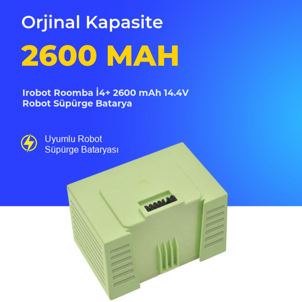Irobot Roomba İ4+ 2600 mAh 14.4V Robot Süpürge Batarya