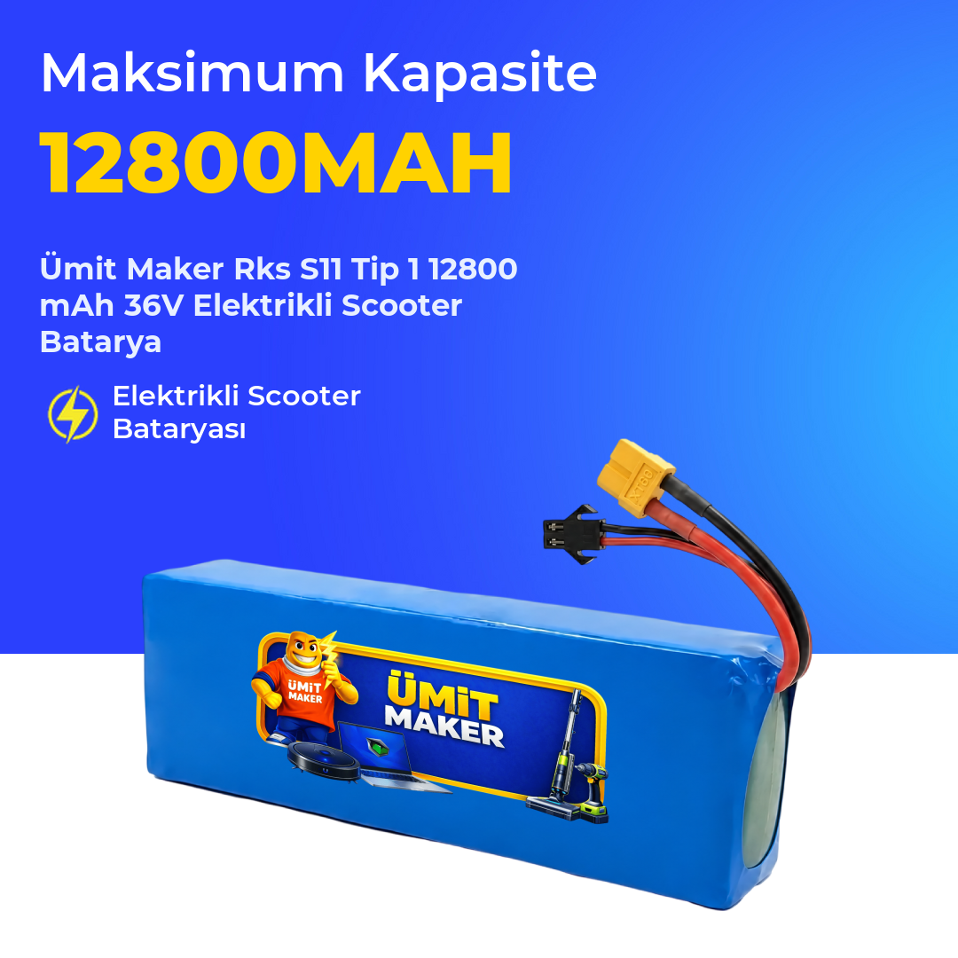 Rks S11 Tip 1 12800 mAh 36V Elektrikli Scooter Batarya