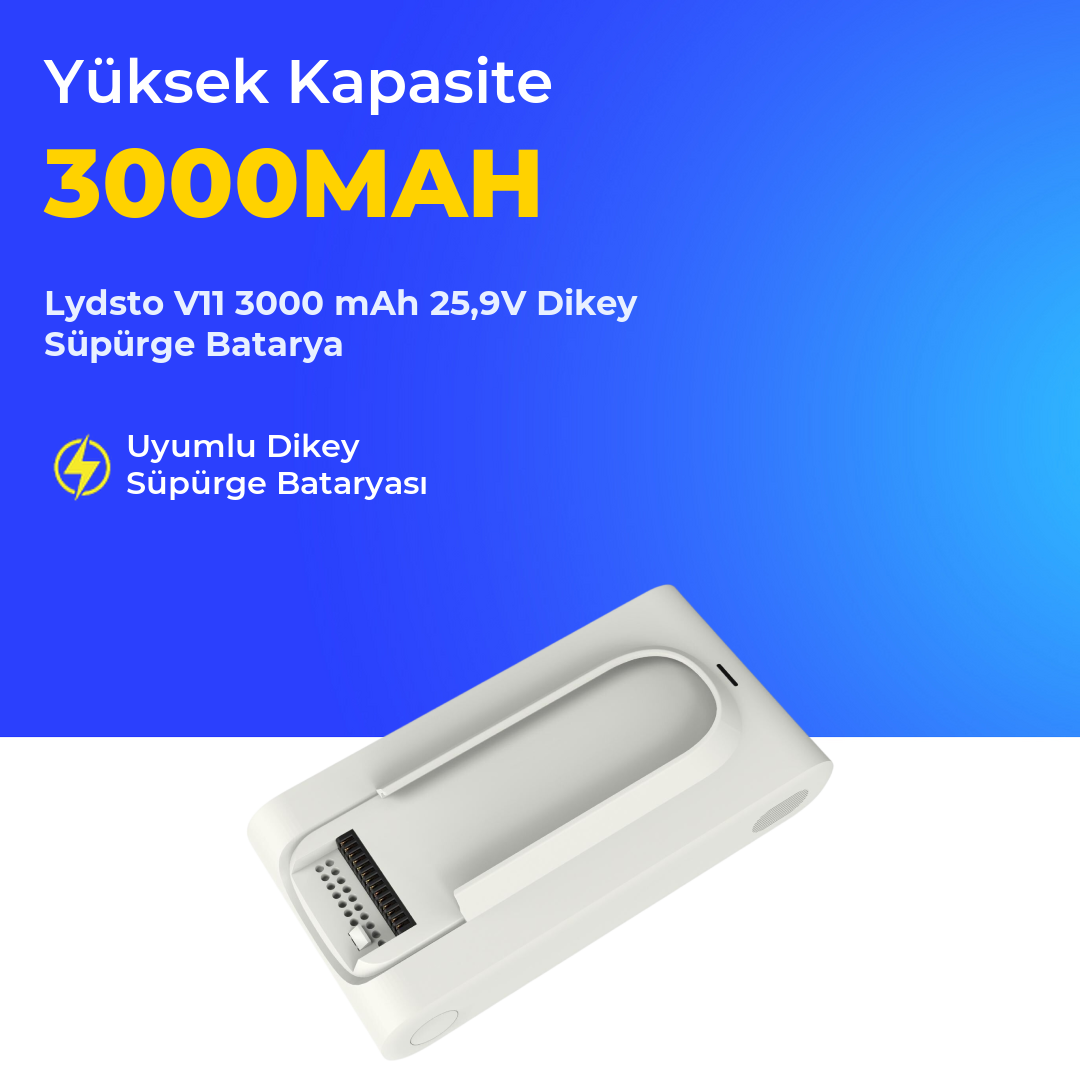 Lydsto V11 3000 mAh 25,9V Dikey Süpürge Batarya