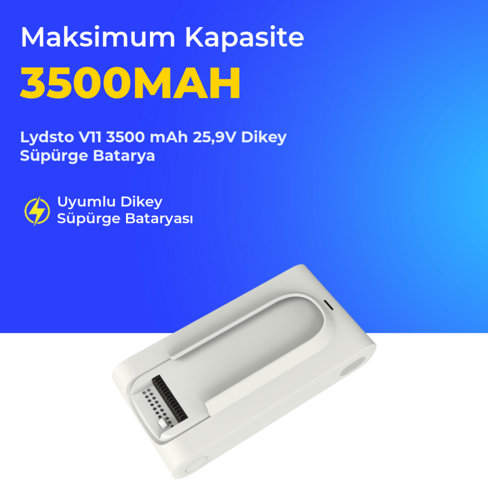 Lydsto V11 3500 mAh 25,9V Dikey Süpürge Batarya
