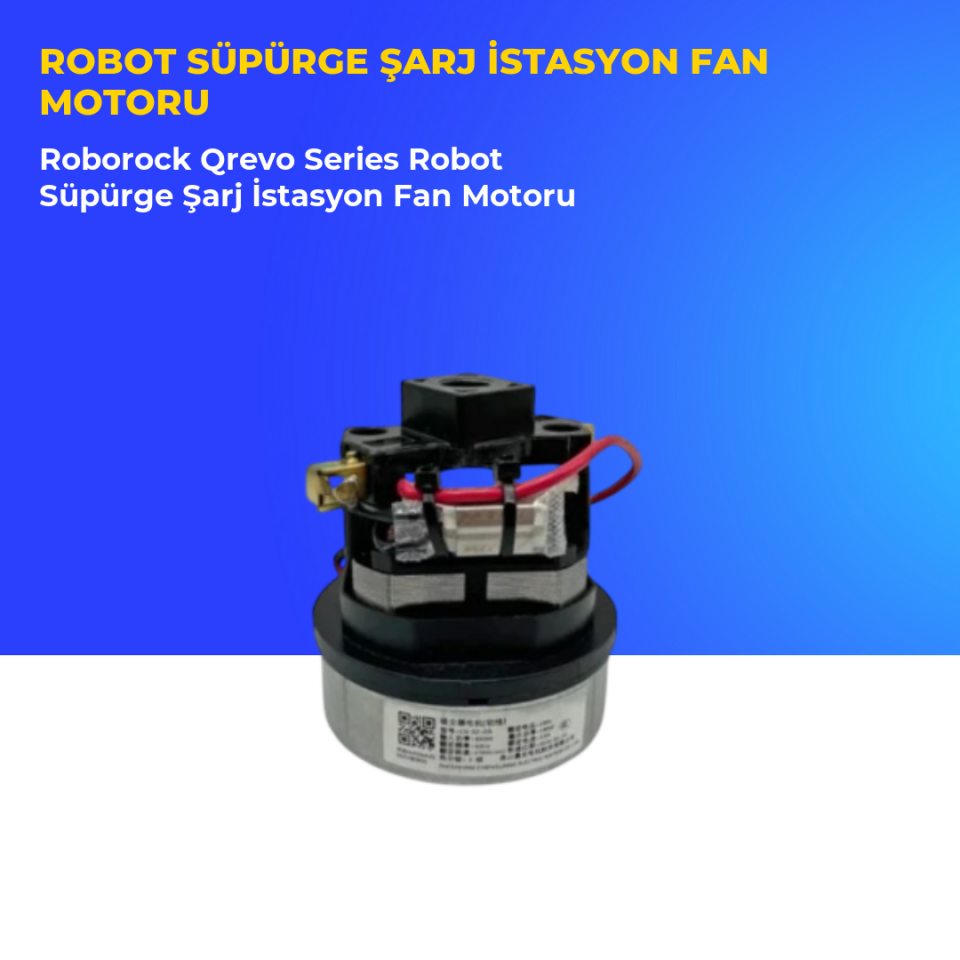 Roborock Qrevo Series Robot Süpürge Şarj İstasyon Fan Motoru