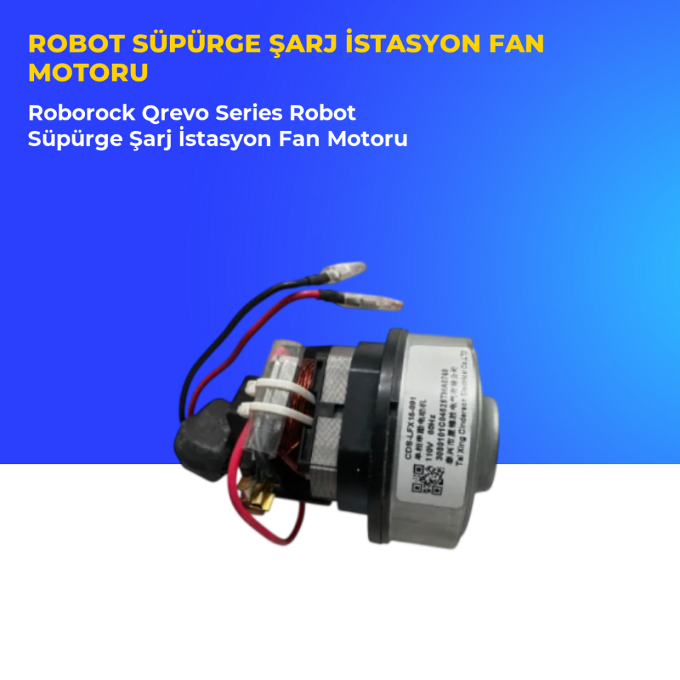 Roborock Qrevo Series Robot Süpürge Şarj İstasyon Fan Motoru