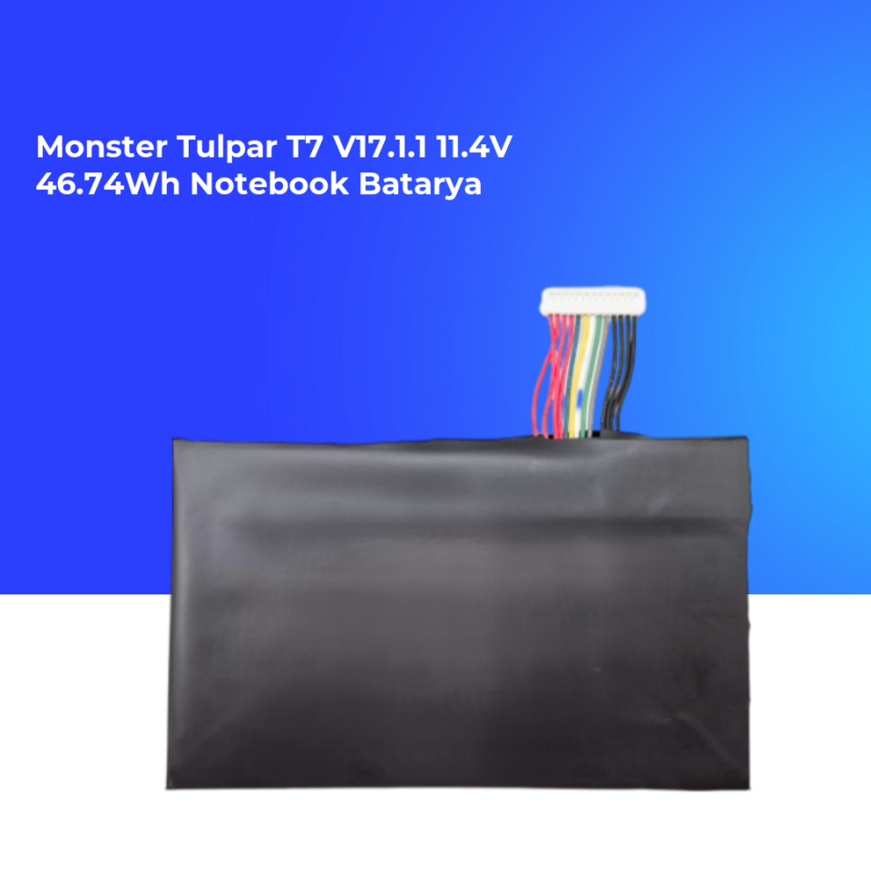 Monster Tulpar T7 V17.1.1 11.4V 46.74Wh Notebook Batarya